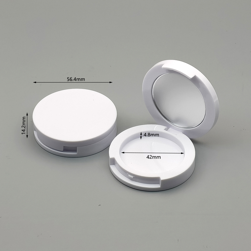 42mm inner diameter round mirror bright white blush box