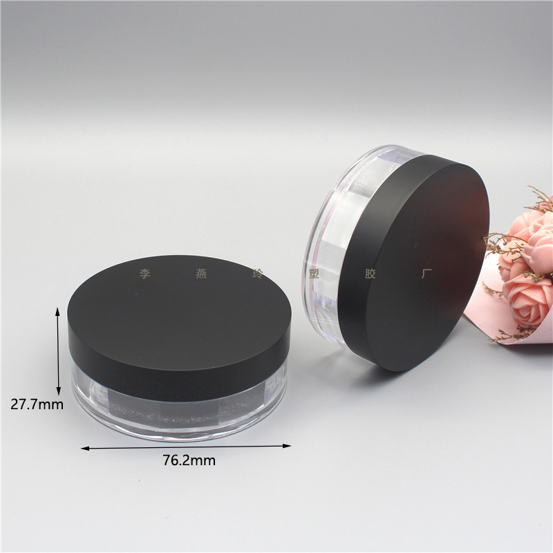 Round elastic mesh powder box