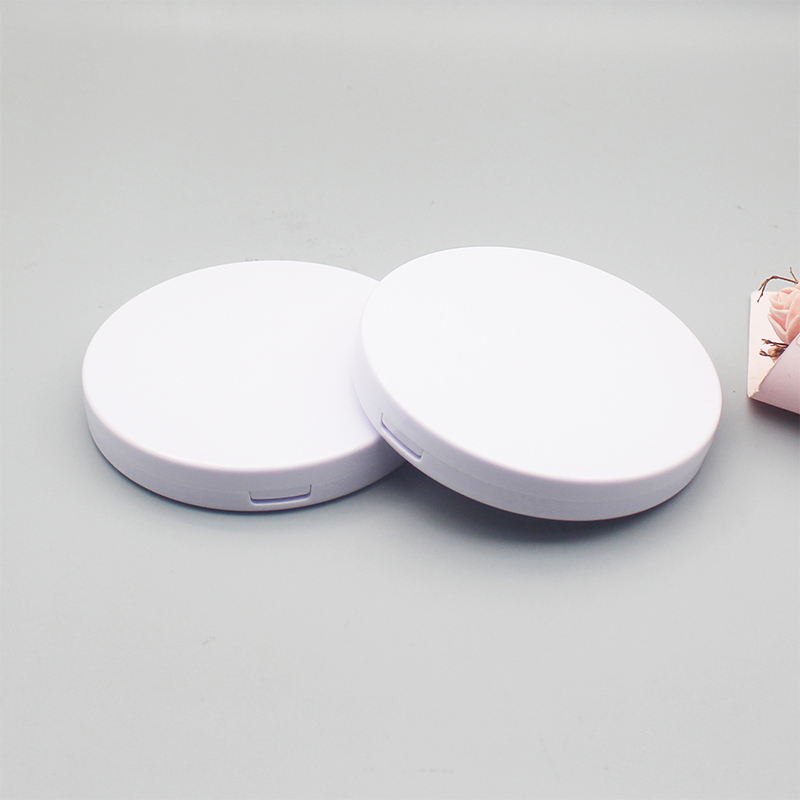 Large round mirror powder box, empty acne patch box