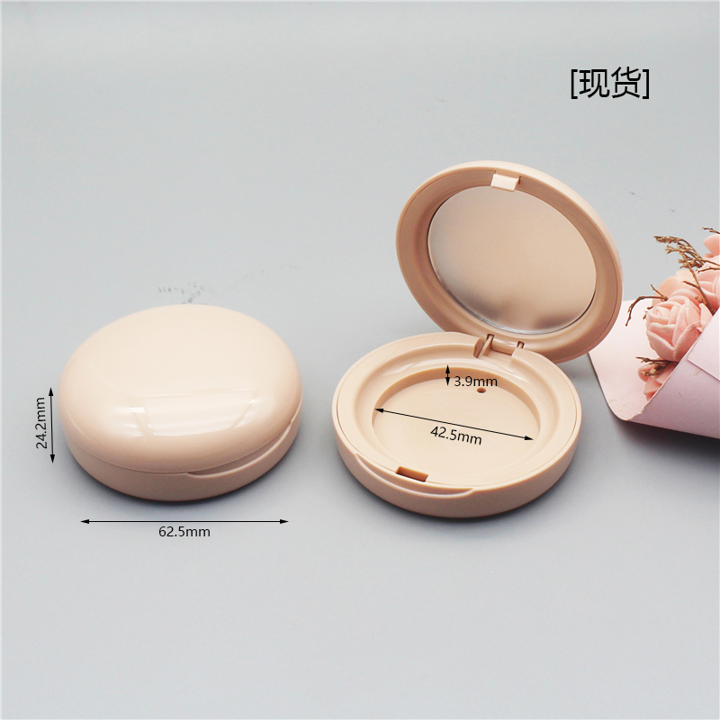 42mm inner diameter round mirror high-gloss blush concealer box