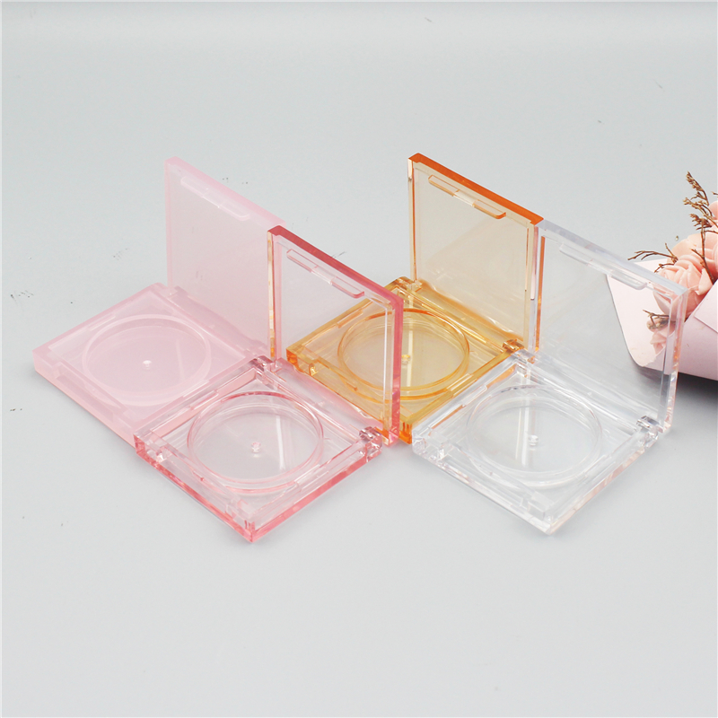 Square mirrored round concealer box