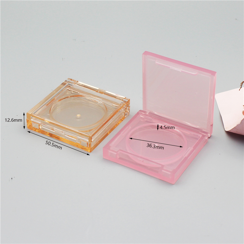 Square mirrored round concealer box