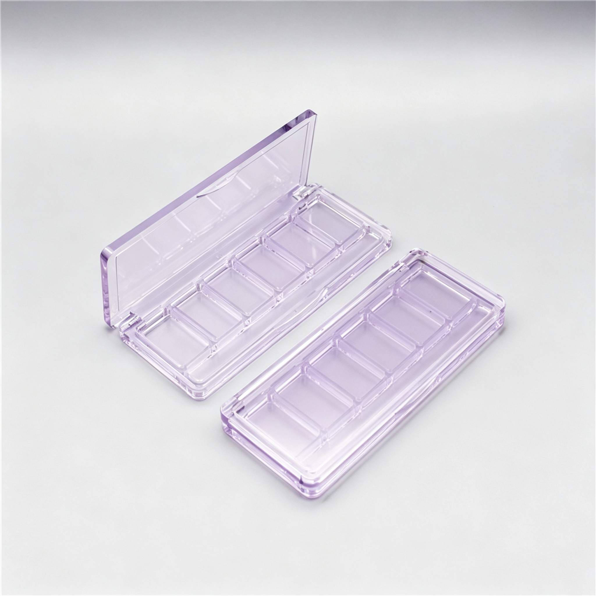 Rectangular 6-color eyeshadow palette