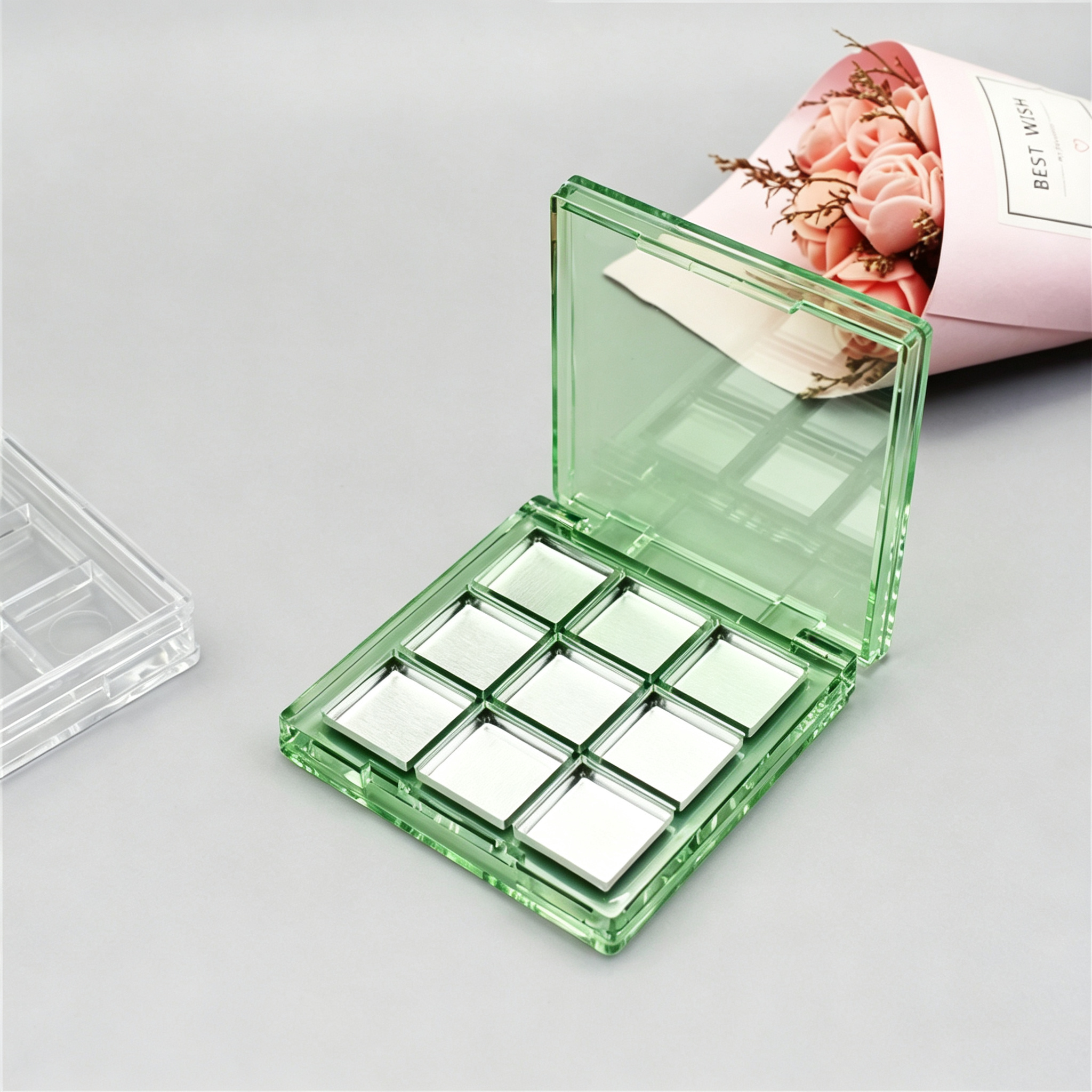 Square compact 9-color eye shadow palette